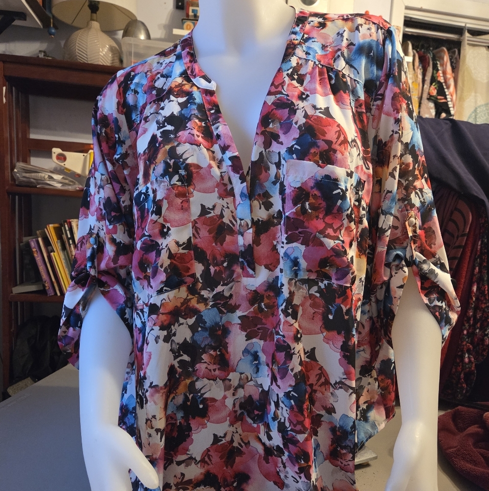 Torrid Harper Multicolor Floral Blouse